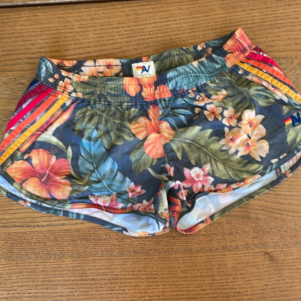 Aviator Nation Floral Athletic Shorts - Multicolor